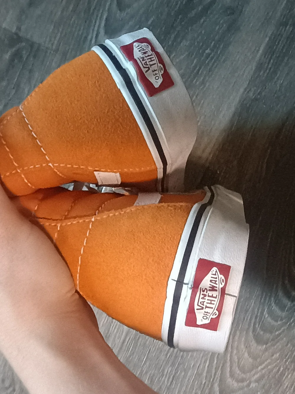 Vans Burnt Orange High-Top Skate Sneakers, Like New Condition, Size W7, M5.5